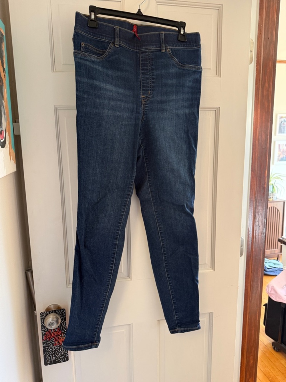 SPANX Dark Blue Stretch Jeggings